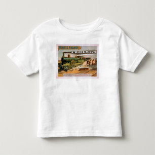 "マイル微細な"大きいロコモーティブの列車の劇場 トドラーTシャツ