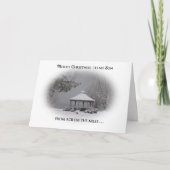 マイル息子を渡って私へのメリークリスマス シーズンカード (正面)