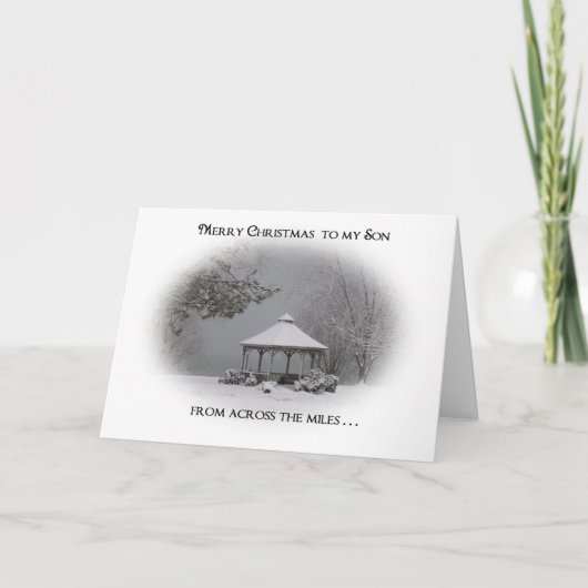 マイル息子を渡って私へのメリークリスマス シーズンカード (正面)