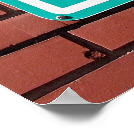 マイル標識 ポスター (角)