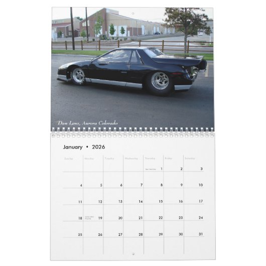 マイル高いFieros 2010年 カレンダー (1月 2026)