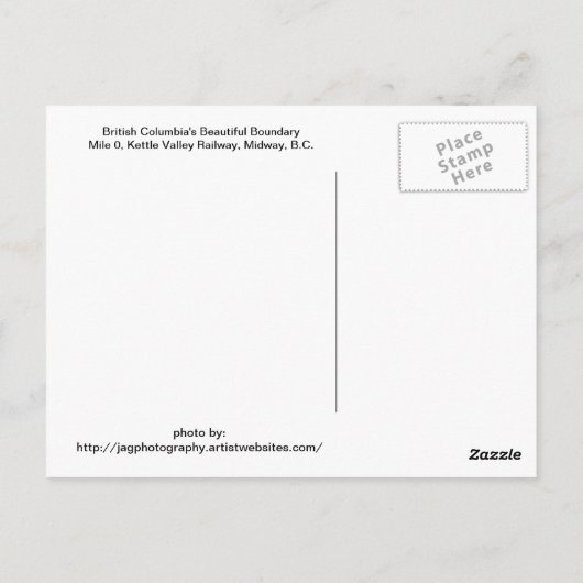 マイル0博物館 ポストカード (裏面)