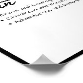 マイル、男のパーソナライズされた子の名前の定義 ポスター (角)