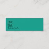 マイル-細いカード--は歩きます スキニー名刺 (裏面)