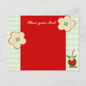 マイレシピさくらんぼパッチ ポストカード (裏面)