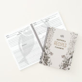 マイレシピブックキッチンジャーナル ノートブック (内部)