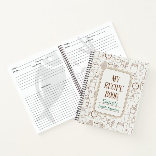 マイレシピブック – お気に入りのレシピ ノートブック (内部)