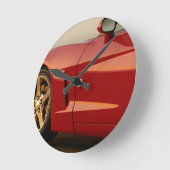 マイレッドコルベット ラウンド壁時計 (傾斜)