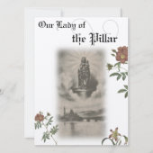 マイレディーオブザピラー祈りの言葉カード 招待状 (正面)