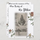 マイレディーオブザピラー祈りの言葉カード 招待状 (正面/裏面)