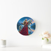 マイレディーユニコーン ラウンド壁時計 (ホーム)