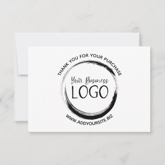 マイロゴをサンキューカードに追加 サンキューカード (正面)