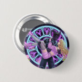 マイロモンとデイジーボタン 缶バッジ (正面&裏面)