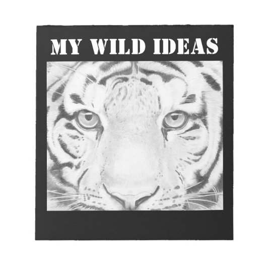 マイワイルドアイディア- Tiger Eyes ノートパッド (正面)