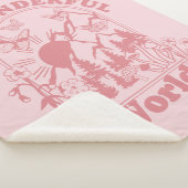 マイワンダフルワールドレトロ花 シェルパブランケット (3/4)