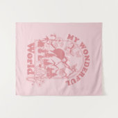 マイワンダフルワールドレトロ花 タペストリー (正面(横))