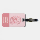 マイワンダフルワールドレトロ花 ラゲッジタグ (裏面横)