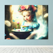 マイワールドにステップイン キャンバスプリント (インサイチュ (ウッドフロア))