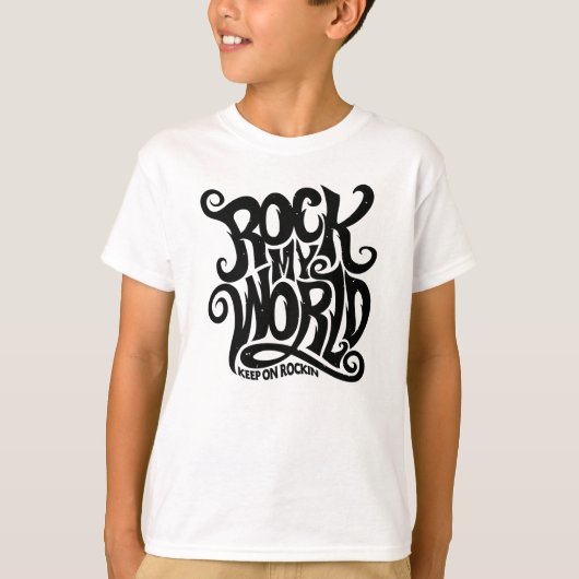 マイワールドをロック Tシャツ (正面)