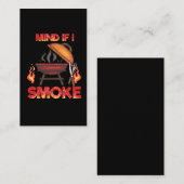 マインもしド·イ·スモーカーBBQおもしろいテーマ 名刺 (正面/裏面)