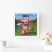 マインクラフト axy スクエア壁時計 (ホーム)