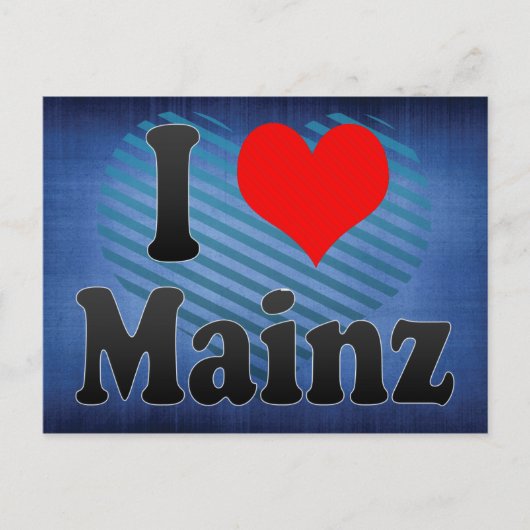 マインツが大好き、ドイツ ポストカード (正面)