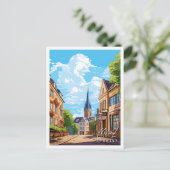 マインツドイツヴィンテージ旅行イラストレーション ポストカード (スタンド正面)