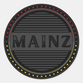 マインツ市プライドエンブレム - ドイツのアイデンティティ ラウンドシール