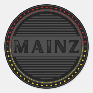 マインツ市プライドエンブレム - ドイツのアイデンティティ ラウンドシール
