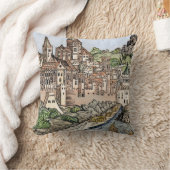 マインツ、ドイツ1493年 クッション (ブランケット)