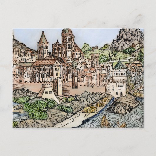 マインツ、ドイツ、1493 ポストカード (正面)