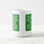 マインドがマグを終了 コーヒーマグカップ (中央)