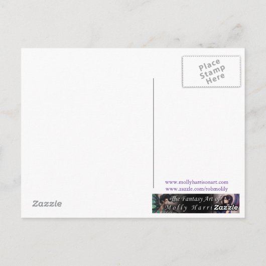 マインドエイドリフトファンタジーフェアリーアート ポストカード (裏面)