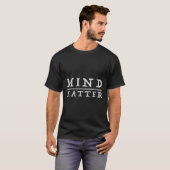 マインドオやる気を起こさせるーストイック哲学引用文T Tシャツ (正面フル)