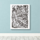 マインドカスケード キャンバスプリント (インサイチュ (ウッドフロア))