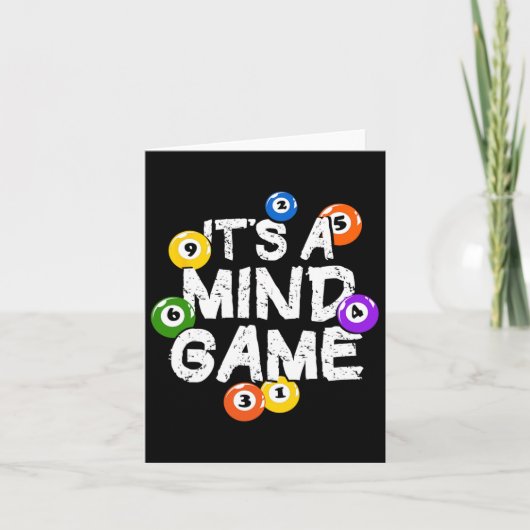 マインドゲームスヌーカープールビリヤード選手 カード (正面)