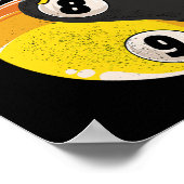 マインドゲームビリヤードSnookerキュースティックプールビリヤー ポスター (角)