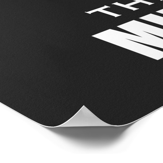 マインドゲーム。点々のある引用文付き感動的顔 ポスター (角)