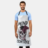 マインドコントロールゲームデザイン エプロン (着用した状態)
