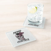 マインドコントロールゲームデザイン ガラスコースター (アングル)