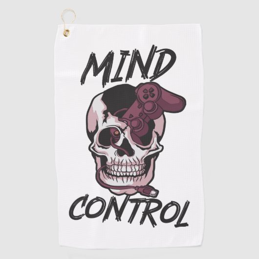 マインドコントロールゲームデザイン ゴルフタオル (正面)