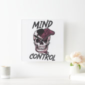 マインドコントロールゲームデザイン スクエア壁時計 (ホーム)