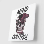 マインドコントロールゲームデザイン スクエア壁時計 (傾斜)