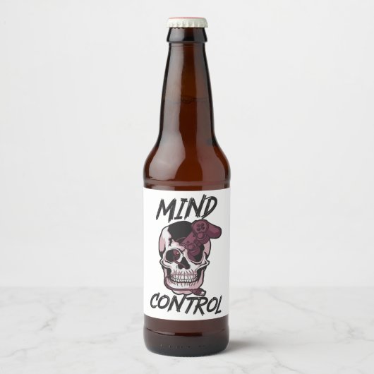 マインドコントロールゲームデザイン ビールラベル (正面)