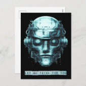 マインドコントロールサイバーパンクロボットグランジブルー シーズンポストカード (正面/裏面)