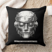 マインドコントロールサイバーパンクロボット クッション (ブランケット)