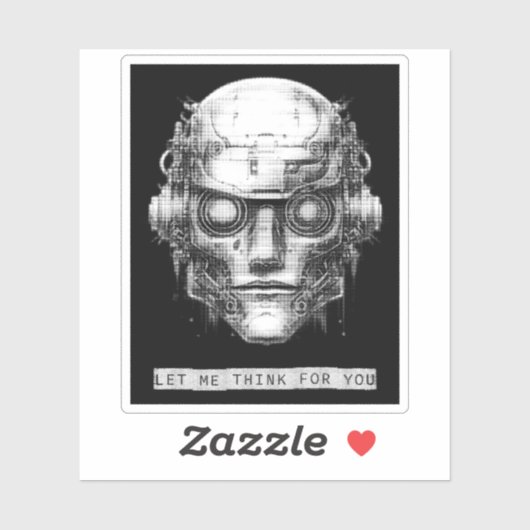 マインドコントロールサイバーパンクロボット シール (シート)