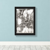 マインドスクカー症候群 キャンバスプリント (インサイチュ (ウッドフロア))