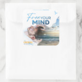 マインドステッカーを解放する スクエアシール (バッグ)