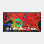 マインドセットのモチベーション液化抽象芸術 デスクマット (正面)